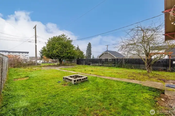 Back Yard facing Alley Right