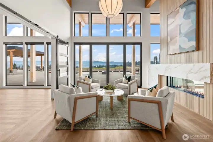 Inside the clubhouse offers a welcoming sitting area with wifi and self serve coffee bar