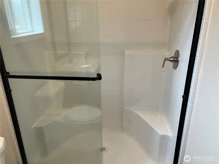 Primary bath walk in shower.