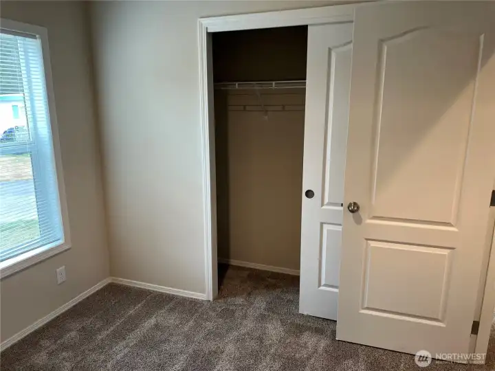 Second bedroom closet area.