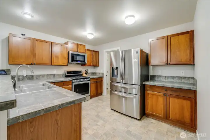 Kitchen with Slate Countertops