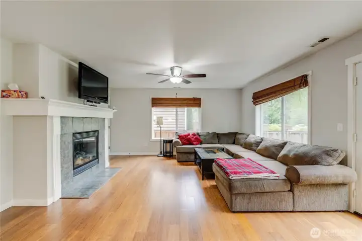 Living Room with Gas Fireplace