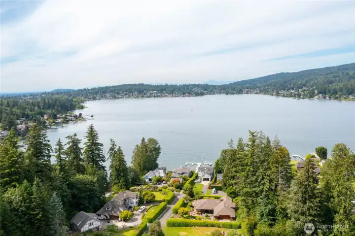 Views of Lake Whatcom. There is public access to the lake nearby Views of Lake Whatcom. There is public access to the lake nearby
