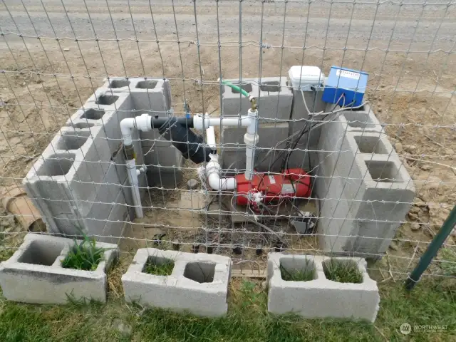 Pump and underground sprinkler controls Canal irrigation.