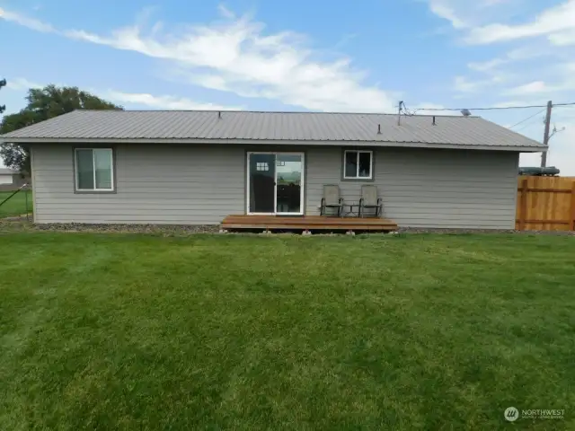 Back of the house includes the Deck.