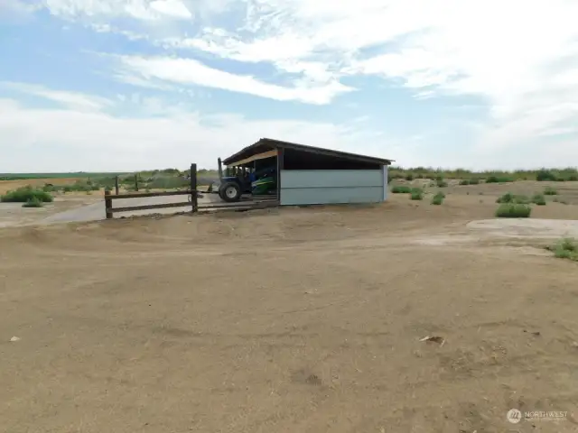 This was an old hog pen and sheep pens. currently used for equipment storage.