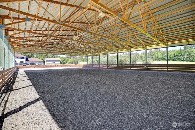 Another view of the covered arena