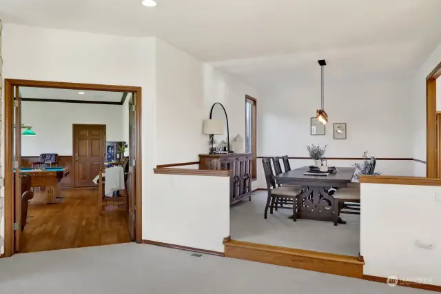 The dining room and games room