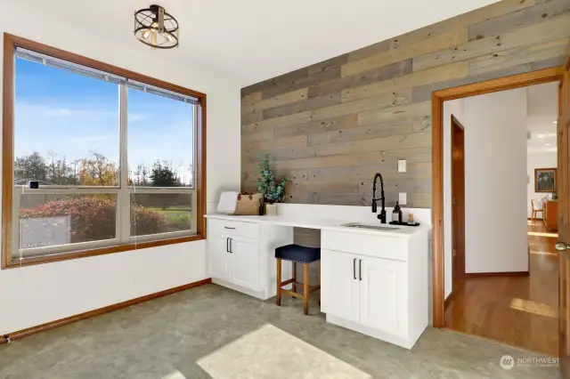 Main level mudroom is huge!