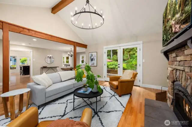 Family room off the grand Kitchen