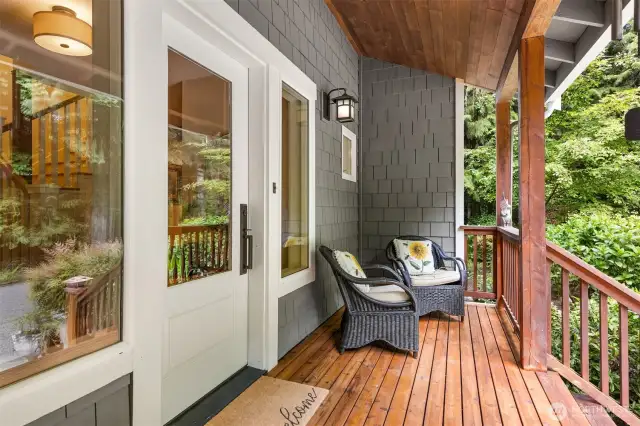 One of the porches