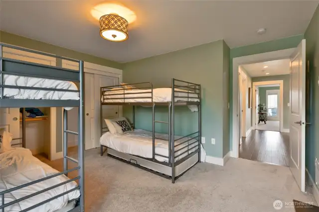 Another large bedroom accomodates guests