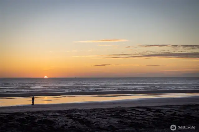 Gorgeous sunsets at the beach