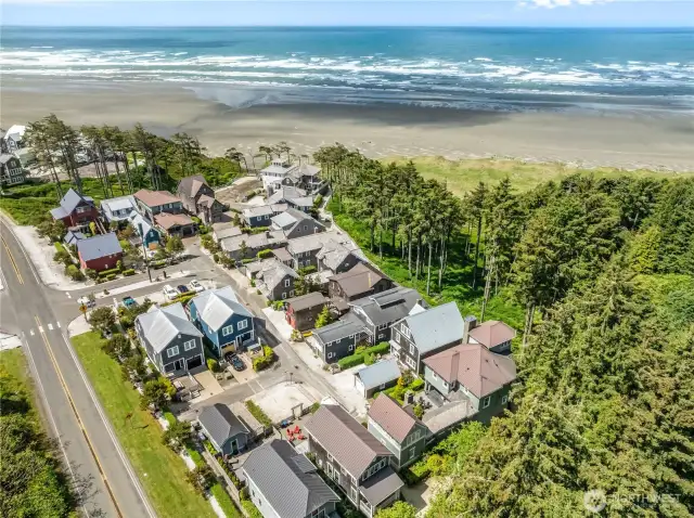 Aerial showing proximity to ocean