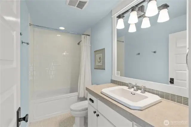 Shared second level bathroom