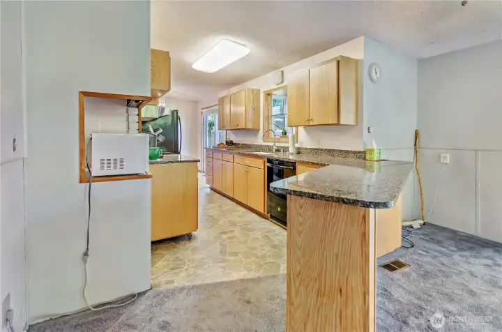 A view of towards the kitchen from the Bonus Room.