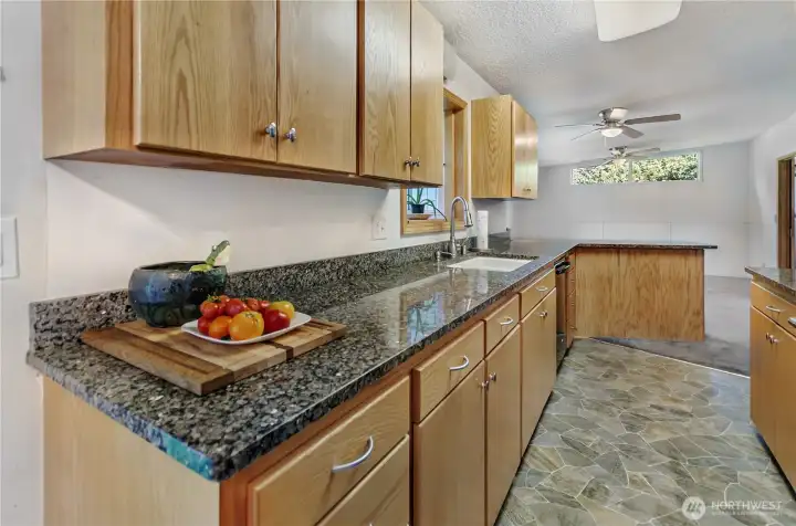 Nice Countertops and cabinets.