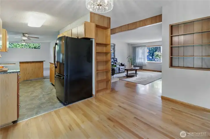 From the dining room towards the Kitchen.