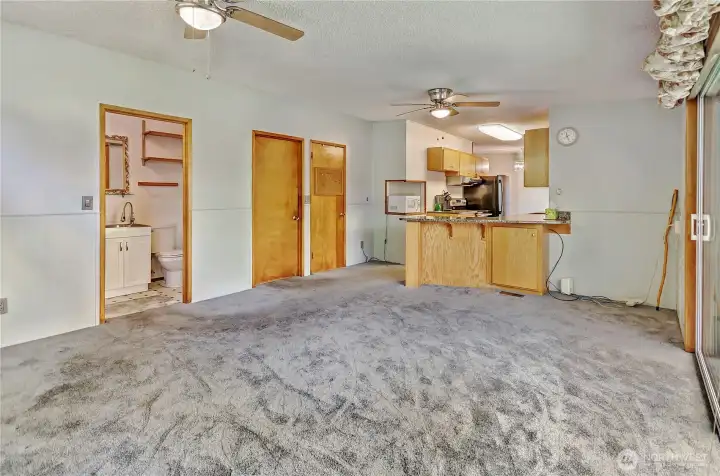 Generous Sized Bonus Room and Guest Bathroom/Lzundry Room.