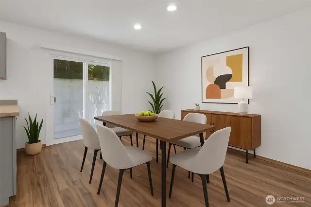Dining Room Virtually Staged.