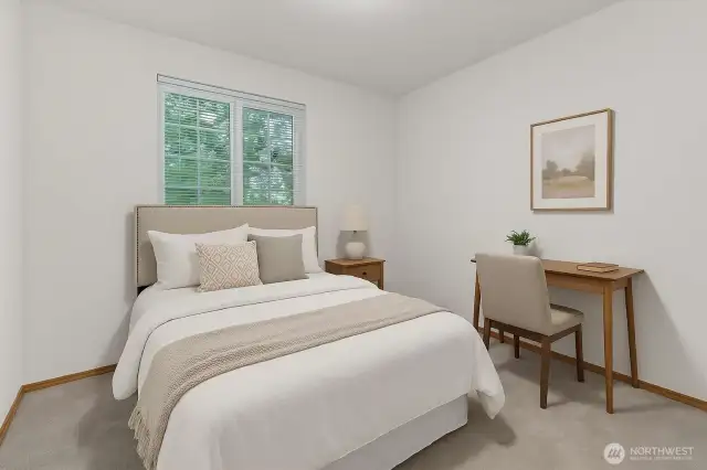 Bedroom #3 with Virtual Staging.