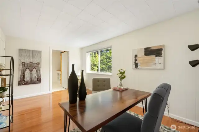 Perfect spot for an at home office, family room, or workout space.