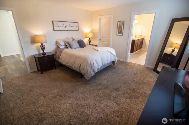 Welcome to the beautiful primary suite with large walk-in closet and stunning ensuite.