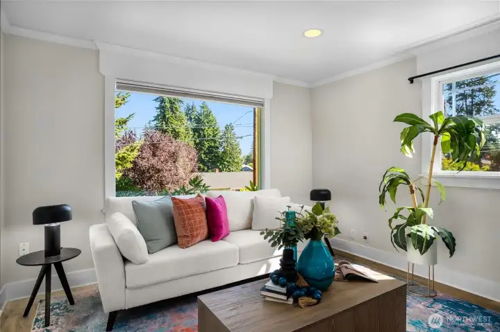 Front window has new glass and up/down shade to adjust light and privacy.