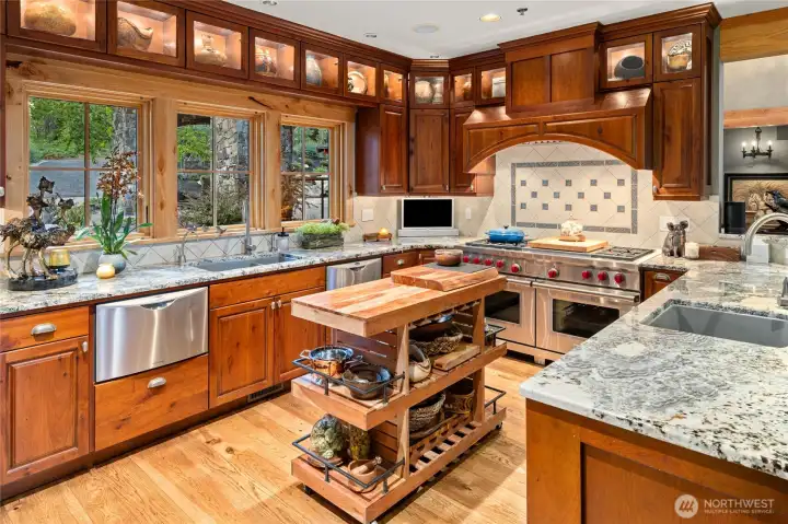 Chef's entertaining kitchen