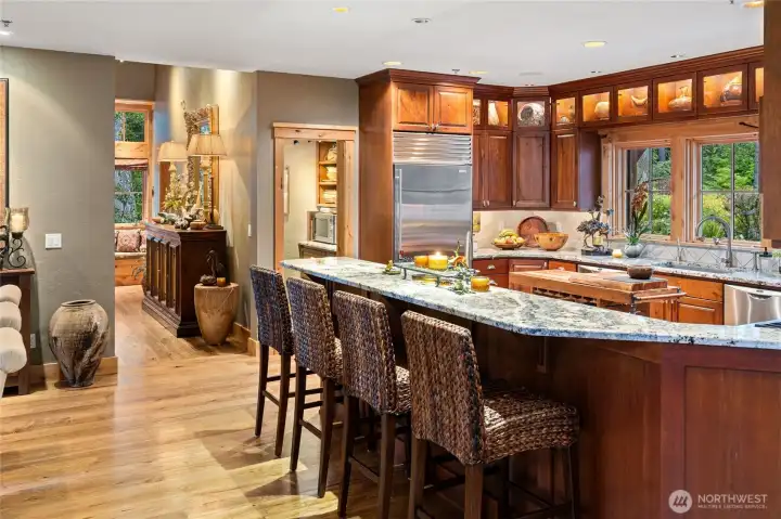 Chef's entertaining kitchen