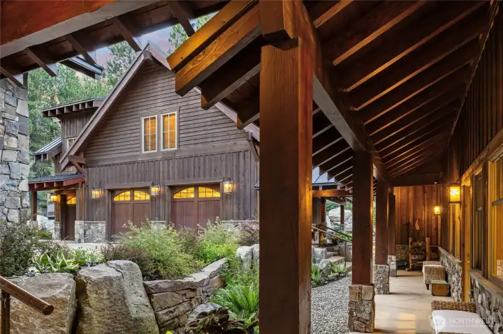 Striking custom stonework