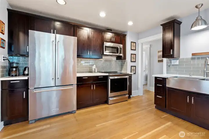 Plenty of storage and countertop space for gourmet meal prep.