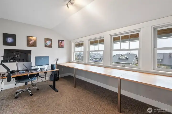 2nd level, front of the house bonus space - well used as an office.