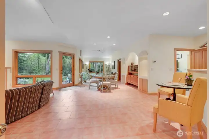 Upon entering, the amazing openness of the floor plan is evident!