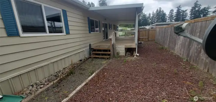 Side Yard Looking toward Front Door