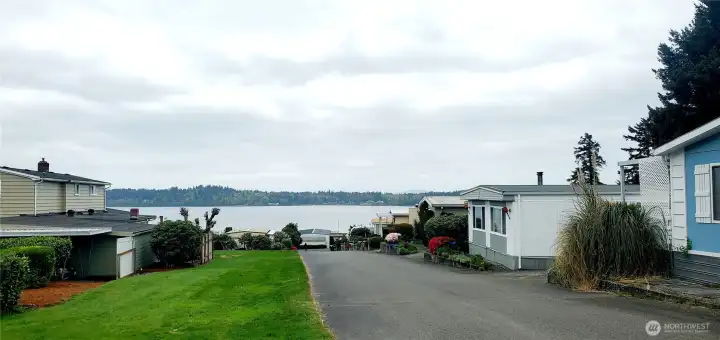 Great view of the Puget Sound only steps from your door.