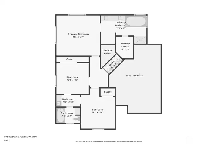 Upstairs Floor Plan
