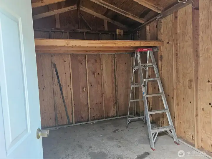 inside shed