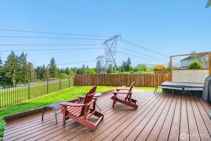 Composite deck & hot tub