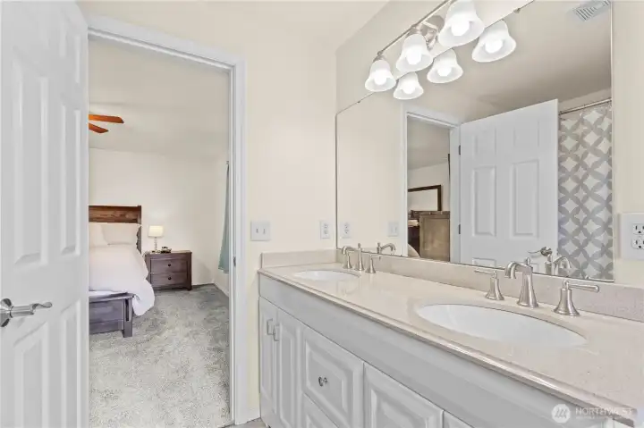 Master ensuite from tub area