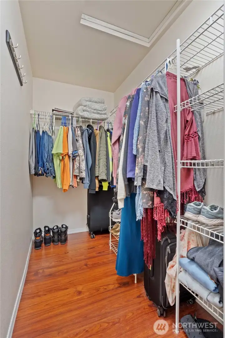 Walk in closet - master bedroom