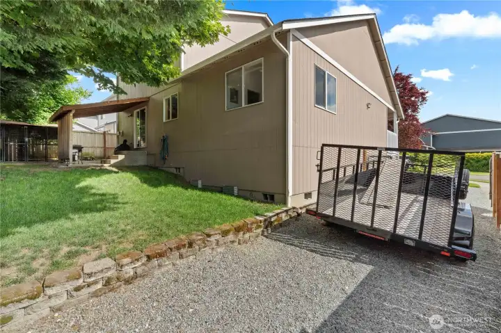 Corner of back yard