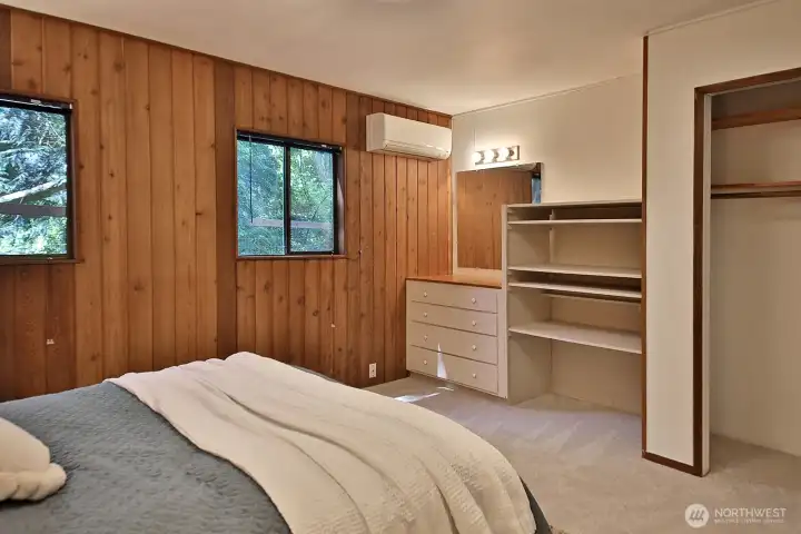 Built-ins and plenty of closet space. Let's check out the spacious laundry room and the main level full bath....