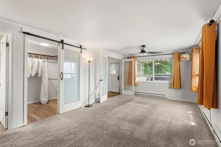 Primary with walk in closet and Primary bath