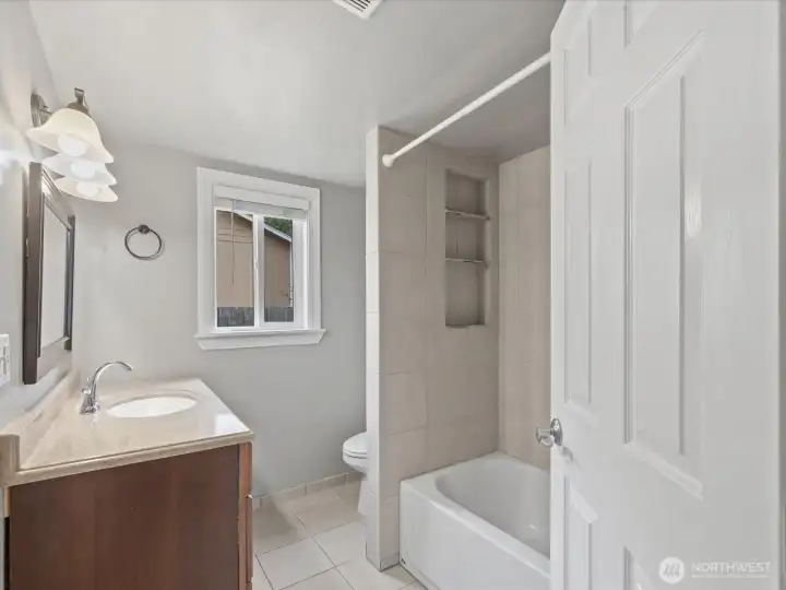 Full Bath at end of hall Full Bath at end of hall