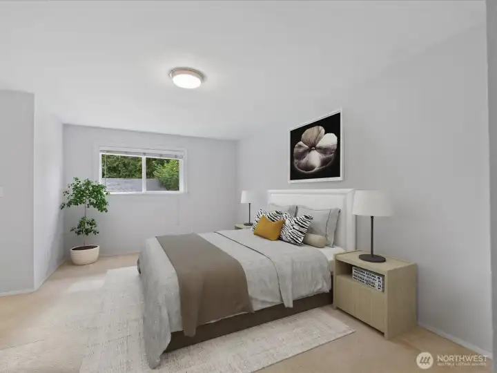 Virtually Staged Primary Bedroom Virtually Staged Primary Bedroom