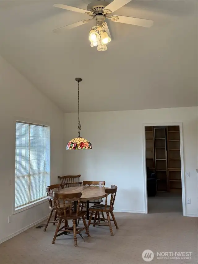 Dining Room wih walk through to the den/study