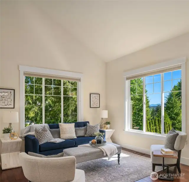 Gorgeous Mountain Views From the Living Room