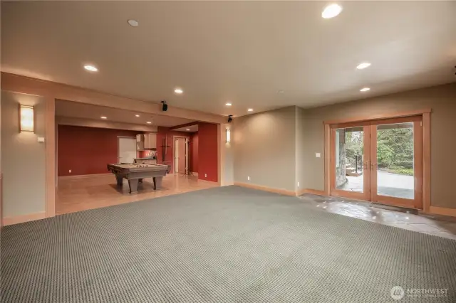 Downstairs Living Room Home Theater Area