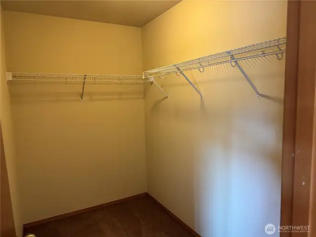 Master walk in closet